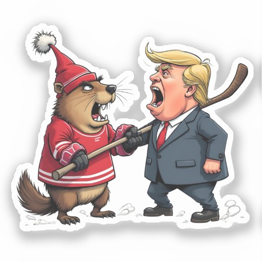 Kanada kämpft Trump Aufkleber (Vorderseite)