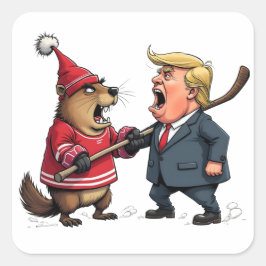 Kanada kämpft Trump Quadratischer Aufkleber