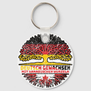 Kanada Kanadisch Deutsch Deutschland Baum Wurzel Schlüsselanhänger