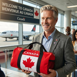 KANADA. Kanadische Flagge. Patriotisch. Duffle Bag