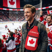 KANADA. Kanadische Flagge. Patriotisch. Sling Bag