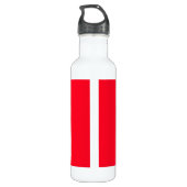 KANADA. Kanadische Flagge. Patriotisch. Trinkflasc Edelstahlflasche (Rückseite)