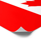 Kanada - Kanadische Flagge Poster (Ecke)