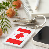 Kanada - kanadische Flagge Schlüsselanhänger (Vorderseite rechts)