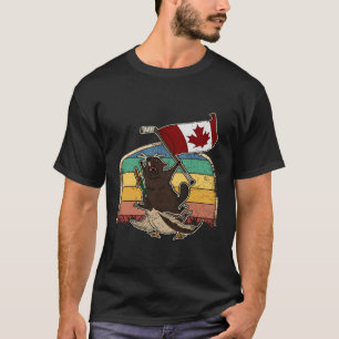 Kanada Kanadische Flaggen Geese American Hockey To T-Shirt