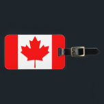 Kanada Kanadische Flaggenfarben - Gepäckmarke Gepäckanhänger<br><div class="desc">Stolz,  Kanadier zu sein! Reisen in diesem Jahr? Reisen im Stil,  Kanada Flaggenfarben,  rote Ahornblätter auf weißem Feld,  rote Ränder.  Doppelseitig bedruckt,  kanadische Flagge,  praktisches Reisezubehör sind auch großartige Souvenirs & Keepsakes. Besuchen Sie mich auf Twitter @Sylvia_Schöne Künste. Guten Tag!</div>
