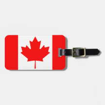 Kanada Kanadische Flaggenfarben Reise Gepäckanhäng