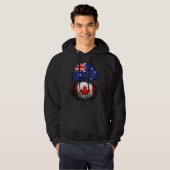 Kanada Kanadischer Australischer Tree Roots Hoodie (Vorne ganz)