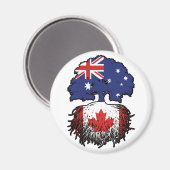 Kanada Kanadischer Australischer Tree Roots Magnet (Vorderseite/Rückseite)