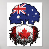 Kanada Kanadischer Australischer Tree Roots Poster (Vorne)