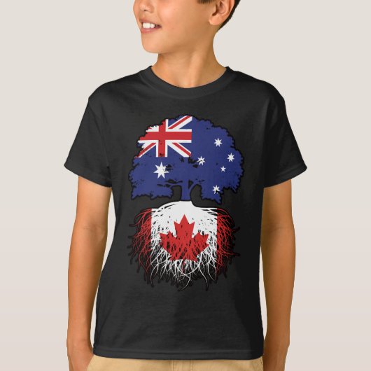 Kanada Kanadischer Australischer Tree Roots T-Shirt (Vorderseite)