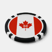Kanada Kanadisches Ahornblättermonogramm Pokerchips (Einzeln)