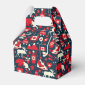 Kanada Kanadisches Weihnachts-Elsenmuster Geschenkschachtel (Vorderseite)