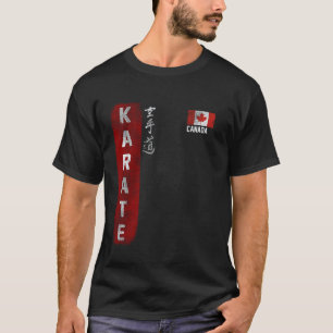 Kanada Karate Kanadische Flagge Kyokushinkai Dojo T-Shirt