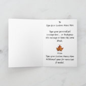 Kanada kardiert Kanada-Ahornblatt-Gruß-Karten Karte (Innenseite)