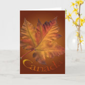 Kanada kardiert Kanada-Ahornblatt-Gruß-Karten Karte (Gelbe Blume)