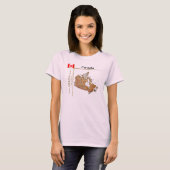 Kanada Karte + Flagge + T - Shirt (Vorne ganz)