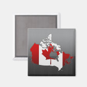 Kanada: Karte Magnet (Vorderseite/Rückseite)