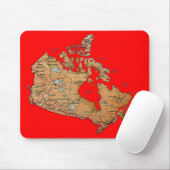 Kanada-Karte Mousepad (Mit Mouse)