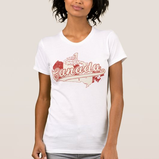 Kanada-Karte T-Shirt (Vorderseite)
