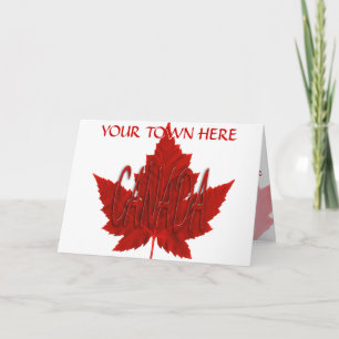 Kanada Karten Kanada Flagge Grußkarten Benutzerdef