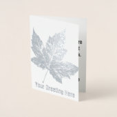 Kanada Karten Kanada Grußkarten Custom Silver (Vorderseite)