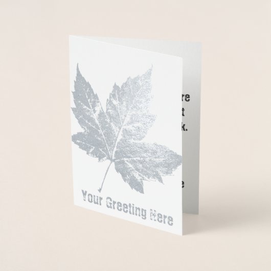 Kanada Karten Kanada Grußkarten Custom Silver (Vorderseite)