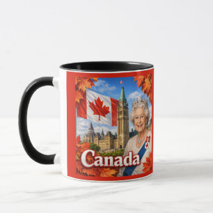 Kanada. Königin Elisabeth   . Historisch.  Tasse