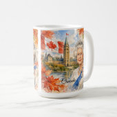 Kanada. Königin Elisabeth II. Historisch. Kaffeetasse (VorderseiteRechts)
