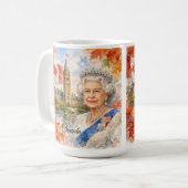 Kanada. Königin Elisabeth II. Historisch. Kaffeetasse (Vorderseite Links)