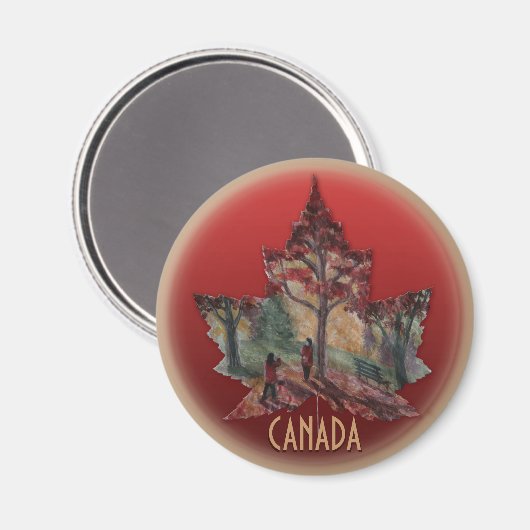 Kanada Kühlschrankmagnet Canada Maple Leaf Magnete (Vorderseite/Rückseite)