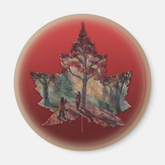 Kanada Kühlschrankmagnet Canada Maple Leaf Magnete (Vorne)