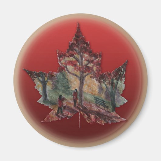 Kanada Kühlschrankmagnet Canada Maple Leaf Magnete (Vorne)