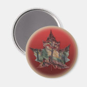 Kanada Kühlschrankmagnet Kanada Ahornblattmagnete (Vorderseite/Rückseite)