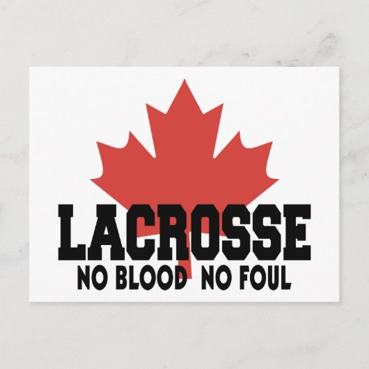 Kanada Lacrosse Canadian Postkarte (Vorderseite)