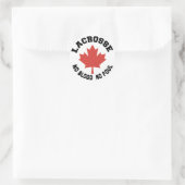 Kanada Lacrosse Canadian Runder Aufkleber (Tasche)