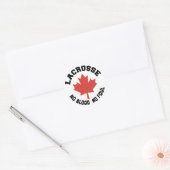 Kanada Lacrosse Canadian Runder Aufkleber (Umschlag)