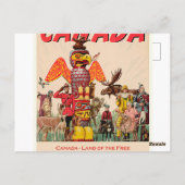 Kanada - Land der Freien Postkarte (Rückseite)