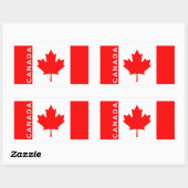 Kanada-Land-Symbol-Name Rechteckiger Aufkleber (Blatt)