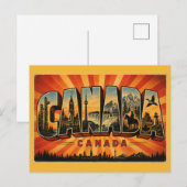 Kanada Land Vintage Postkarte (Vorne/Hinten)