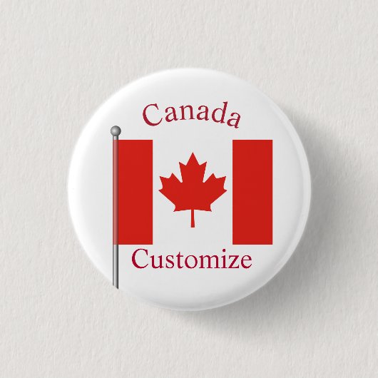 Kanada Länderflagge Thunder_Cove Button (Vorderseite)