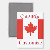 Kanada Länderflagge Thunder_Cove Magnet (Vorderseite/Rückseite)