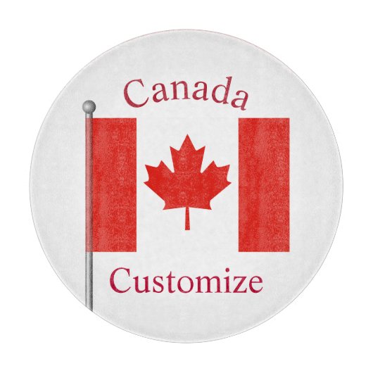 Kanada Landesflagge Thunder_Cove Schneidebrett (Vorderseite)