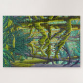 Kanada Landschaft Kunst Rätsel - Alter Wachstumswa Puzzle (Horizontal)