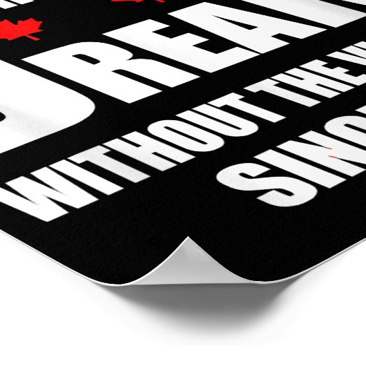 Kanada lebt den amerikanischen Traum ohne Viole Poster (Ecke)