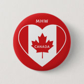 Kanada-Liebe-Schaltfläche Button (Vorderseite)