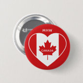Kanada-Liebe-Schaltfläche Button (Vorne & Hinten)