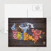 Kanada Lizenzplakat Karte Postkarte (Vorne/Hinten)