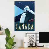 Kanada Locomotive Reiseplakat Poster (Heimbüro)
