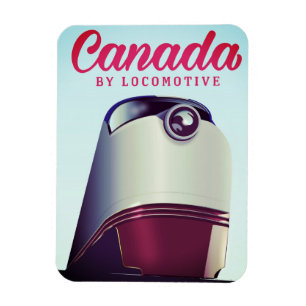Kanada: Lokomotive-Poster der 50er Jahre Magnet
